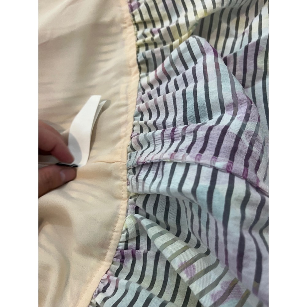Kate Spade Painted Petals Burnout Dress Mini Floral Ruffle‎ Sleeve Spring Size 8 - Picture 6 of 9